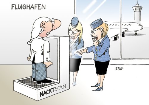 Cartoon: Neue Flugangst (medium) by Erl tagged terror,kontrolle,nacktscanner,klein,peinlich,flughafen,terror,kontrolle,nacktscanner,klein,peinlich,flughafen,verkehr,fliegen,sicherheit,terrorismus,nackt,scanner