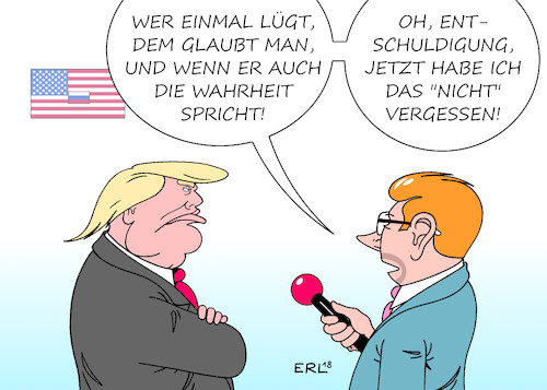 Cartoon: nicht (medium) by Erl tagged politik,helsinki,treffen,usa,präsident,donald,trump,demütigung,cia,verdacht,wahlkampf,einflussnahme,russland,anbiederung,kriecherei,autokrat,starker,führer,wladimir,putin,kritik,zurückrudern,versprecher,versehen,wort,nicht,vergessen,weltpolitik,nationalismus,rechtspopulismus,lüge,gefahr,demokratie,wahrheit,sprichwort,karikatur,erl,politik,helsinki,treffen,usa,präsident,donald,trump,demütigung,cia,verdacht,wahlkampf,einflussnahme,russland,anbiederung,kriecherei,autokrat,starker,führer,wladimir,putin,kritik,zurückrudern,versprecher,versehen,wort,nicht,vergessen,weltpolitik,nationalismus,rechtspopulismus,lüge,gefahr,demokratie,wahrheit,sprichwort,karikatur,erl