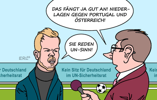 Cartoon: Niederlage (medium) by Erl tagged politik,außenpolitik,un,sicherheitsrat,sitz,portugal,österreich,sport,fußball,wm,nagelsmann,karikatur,erl,politik,außenpolitik,un,sicherheitsrat,sitz,portugal,österreich,sport,fußball,wm,nagelsmann,karikatur,erl