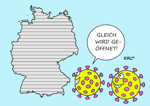 Cartoon: Öffnung (medium) by Erl tagged politik,corona,virus,pandemie,covid19,omikron,welle,neuinfektionen,inzidenz,rekord,höhe,ampel,bundesregierung,spd,grüne,vorsicht,fdp,freiheit,lockerungen,öffnungen,freedom,day,wegfall,maßnahmen,karikatur,erl,politik,corona,virus,pandemie,covid19,omikron,welle,neuinfektionen,inzidenz,rekord,höhe,ampel,bundesregierung,spd,grüne,vorsicht,fdp,freiheit,lockerungen,öffnungen,freedom,day,wegfall,maßnahmen,karikatur,erl