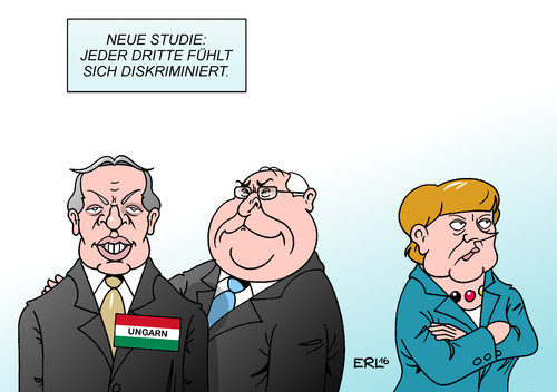 Cartoon: Orban Kohl Merkel (medium) by Erl tagged erl,karikatur,diskriminierung,studie,merkel,angela,bundeskanzlerin,flüchtlingspolitik,kritik,kohl,helmut,altkanzler,besuch,egoismus,eu,grenzzaun,flüchtlinge,rechtspopulismus,orban,ungarn,ungarn,orban,rechtspopulismus,flüchtlinge,grenzzaun,eu,egoismus,besuch,altkanzler,helmut,kohl,kritik,flüchtlingspolitik,bundeskanzlerin,angela,merkel,studie,diskriminierung,karikatur,erl