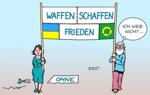 Cartoon: Ostermarsch (medium) by Erl tagged politik,krieg,angriff,ueberfall,wladimir,putin,russland,ukraine,diskussion,hilfe,waffen,waffenlieferung,taurus,marschflugkörper,streit,ampel,spd,fdp,gruene,ostermarsch,friedensbewegung,frieden,schaffen,ohne,ostern,karikatur,erl,politik,krieg,angriff,ueberfall,wladimir,putin,russland,ukraine,diskussion,hilfe,waffen,waffenlieferung,taurus,marschflugkörper,streit,ampel,spd,fdp,gruene,ostermarsch,friedensbewegung,frieden,schaffen,ohne,ostern,karikatur,erl