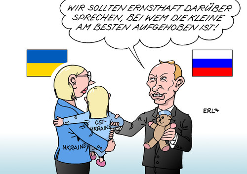 Cartoon: Ostukraine (medium) by Erl tagged ukraine,ostukraine,separatisten,krieg,konflikt,russland,präsident,putin,vorschlag,staatlichkeit,zugehörigkeit,übernahme,mutter,kind,tochter,bär,teddybär,ukraine,ostukraine,separatisten,krieg,konflikt,russland,präsident,putin,vorschlag,staatlichkeit,zugehörigkeit,übernahme,mutter,kind,tochter,bär,teddybär