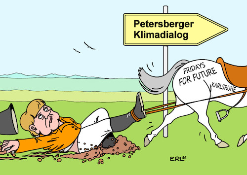 Cartoon: Petersberger Klimadialog (medium) by Erl tagged politik,klima,klimawandel,erderwärmung,deutschland,bundesregierung,bundeskanzlerin,angela,merkel,groko,cdu,csu,spd,bremser,bremsen,zaudern,zögern,vorreiter,fridays,for,future,bundesverfassungsgericht,karlsruhe,petersberger,klimadialog,karikatur,erl,politik,klima,klimawandel,erderwärmung,deutschland,bundesregierung,bundeskanzlerin,angela,merkel,groko,cdu,csu,spd,bremser,bremsen,zaudern,zögern,vorreiter,fridays,for,future,bundesverfassungsgericht,karlsruhe,petersberger,klimadialog,karikatur,erl