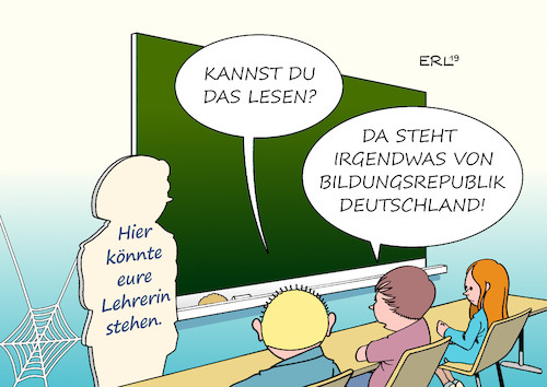 Cartoon: PISA-Studie (medium) by Erl tagged politik,bildung,schule,schüler,pisa,studie,fähigkeit,kompetenz,lesen,rechnen,naturwissenschaften,rückfall,verschlechterung,lehrermangel,soziale,herkunft,schicht,bildungsrepublik,deutschland,karikatur,erl,politik,bildung,schule,schüler,pisa,studie,fähigkeit,kompetenz,lesen,rechnen,naturwissenschaften,rückfall,verschlechterung,lehrermangel,soziale,herkunft,schicht,bildungsrepublik,deutschland,karikatur,erl