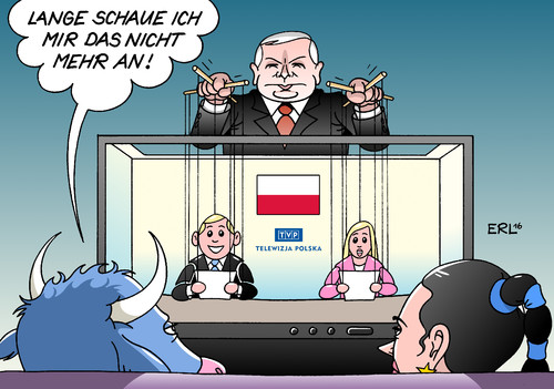 Cartoon: Polen EU (medium) by Erl tagged polen,regierung,pis,partei,jaroslaw,kaczynski,konservativ,reaktionär,staatsstreich,entmachtung,verfassungsgericht,medien,fernsehen,tvp,marionetten,theater,eu,zuschauer,eingreifen,stier,europa,karikatur,erl,polen,regierung,pis,partei,jaroslaw,kaczynski,konservativ,reaktionär,staatsstreich,entmachtung,verfassungsgericht,medien,fernsehen,tvp,marionetten,theater,eu,zuschauer,eingreifen,stier,europa,karikatur,erl