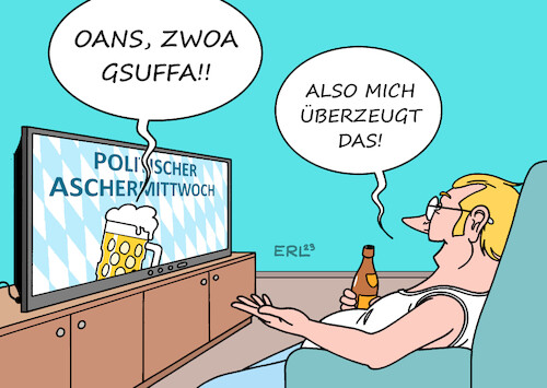 Cartoon: Politischer Aschermittwoch (medium) by Erl tagged politik,karneval,fasnacht,fasching,politischer,aschermittwoch,bierzelt,niederbayern,karikatur,erl,politik,karneval,fasnacht,fasching,politischer,aschermittwoch,bierzelt,niederbayern,karikatur,erl