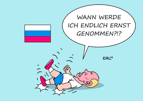 Cartoon: Putin (medium) by Erl tagged politik,konflikt,russland,ukraine,westen,usa,eu,nato,präsident,wladimir,putin,sehnsucht,sowjetunion,trauer,zerfall,bedürfnis,anerkennung,trotz,trotzphase,wut,kleinkind,karikatur,erl,politik,konflikt,russland,ukraine,westen,usa,eu,nato,präsident,wladimir,putin,sehnsucht,sowjetunion,trauer,zerfall,bedürfnis,anerkennung,trotz,trotzphase,wut,kleinkind,karikatur,erl