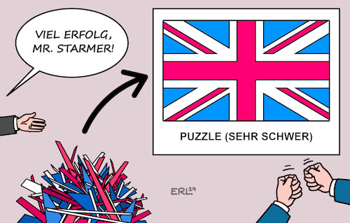 Cartoon: Puzzle (medium) by Erl tagged politik,großbritannien,vereinigtes,königreich,gb,uk,wahl,parlament,unterhaus,regierung,tories,brexit,niederlage,land,zustand,schlecht,bürger,vertrauen,verlust,stimmen,sieg,opposition,labour,premierminister,keir,starmer,puzzle,schwer,karikatur,erl,politik,großbritannien,vereinigtes,königreich,gb,uk,wahl,parlament,unterhaus,regierung,tories,brexit,niederlage,land,zustand,schlecht,bürger,vertrauen,verlust,stimmen,sieg,opposition,labour,premierminister,keir,starmer,puzzle,schwer,karikatur,erl