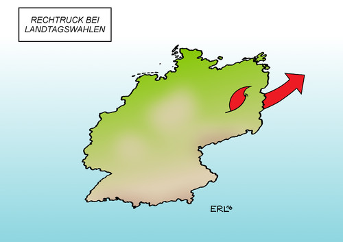 Cartoon: Rechtsruck 1 (medium) by Erl tagged erl,karikatur,flüchtlingspolitik,flüchtlinge,einbruch,rechtsruck,afd,spd,grüne,cdu,anhalt,sachsen,pfalz,rheinland,württemberg,baden,landtagswahl,landtagswahl,baden,württemberg,rheinland,pfalz,sachsen,anhalt,cdu,grüne,spd,afd,rechtsruck,einbruch,flüchtlinge,flüchtlingspolitik,karikatur,erl