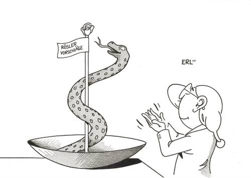 Cartoon: Rösler (medium) by Erl tagged rösler,gesundheitsminister,gesundheit,vorschläge
