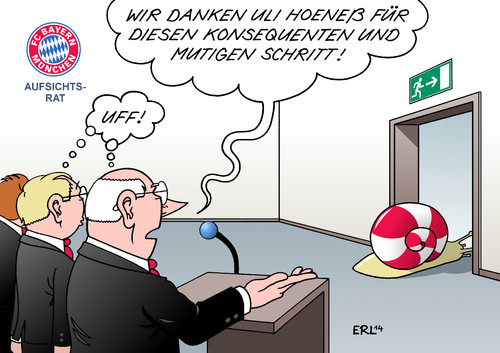 Cartoon: Rücktritt Hoeneß (medium) by Erl tagged uli,hoeneß,selbstanzeige,steuerhinterziehung,schwarzgeld,prozess,gericht,gefängnis,sport,fußball,präsident,bayern,münchen,urteil,strafe,haftstrafe,haft,rücktritt,aufsichtsrat,vorsitz,erleichterung,schnecke,uli,hoeneß,selbstanzeige,steuerhinterziehung,schwarzgeld,prozess,gericht,gefängnis,sport,fußball,präsident,bayern,münchen,urteil,strafe,haftstrafe,haft,rücktritt,aufsichtsrat,vorsitz,erleichterung,schnecke