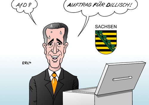 Cartoon: Sachsen (medium) by Erl tagged landtagswahl,sachsen,sieger,afd,cdu,ministerpräsident,tillich,stimmenverluste,auftrag,regierungsauftrag,regierung,regierungsbildung,sächsisch,sachsen,landtagswahl,sieger,afd,cdu,ministerpräsident,tillich,stimmenverluste,auftrag,regierungsauftrag,regierung,regierungsbildung,sächsisch