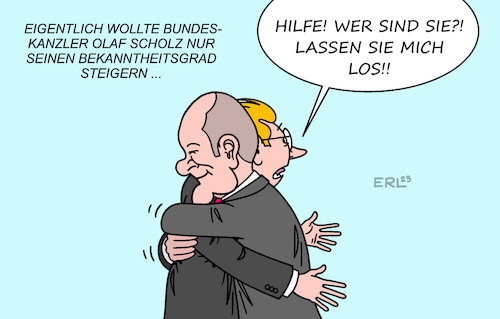 Scholz Von Erl Politik Cartoon Toonpool