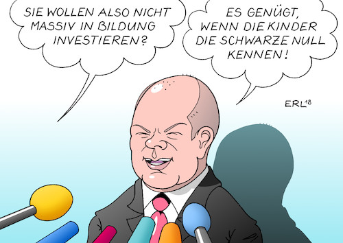 Cartoon: Scholz Investitionen (medium) by Erl tagged politik,finanzminister,olaf,scholz,spd,schwarze,null,keine,neuverschuldung,abbau,schulden,investitionen,geringer,erwartung,koalitionsvertrag,große,koalition,groko,bildung,kinder,infrastruktur,verkehr,digitales,gesundheit,kurs,vorgänger,wolfgang,schäuble,cdu,csu,geld,finanzen,karikatur,erl,politik,finanzminister,olaf,scholz,spd,schwarze,null,keine,neuverschuldung,abbau,schulden,investitionen,geringer,erwartung,koalitionsvertrag,große,koalition,groko,bildung,kinder,infrastruktur,verkehr,digitales,gesundheit,kurs,vorgänger,wolfgang,schäuble,cdu,csu,geld,finanzen,karikatur,erl