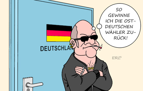 Cartoon: Scholz reagiert (medium) by Erl tagged politik,studie,universität,leipzig,politische,einstellung,ostdeutschland,ostdeutsche,vertrauen,demokratie,sehnsucht,autoritär,staat,angst,zuwanderung,aussage,überfremdung,wunsch,stärke,schutz,bundeskanzler,olaf,scholz,türsteher,karikatur,erl,politik,studie,universität,leipzig,politische,einstellung,ostdeutschland,ostdeutsche,vertrauen,demokratie,sehnsucht,autoritär,staat,angst,zuwanderung,aussage,überfremdung,wunsch,stärke,schutz,bundeskanzler,olaf,scholz,türsteher,karikatur,erl