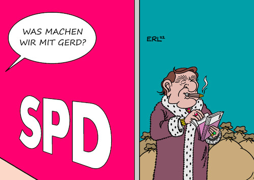 Cartoon: Schröder (medium) by Erl tagged politik,partei,nspd,soziale,gerchtigkeit,altkanzler,gerhard,schröder,posten,aufsichtsrat,geld,scheffeln,reichtum,geldsäcke,karikatur,erl,politik,partei,nspd,soziale,gerchtigkeit,altkanzler,gerhard,schröder,posten,aufsichtsrat,geld,scheffeln,reichtum,geldsäcke,karikatur,erl