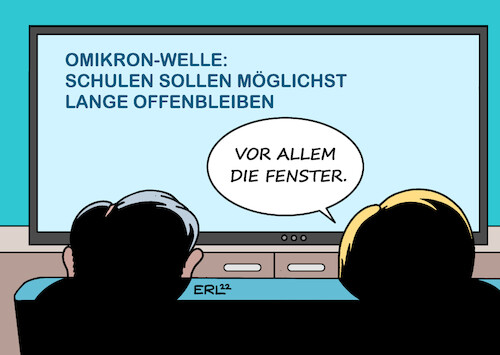 Cartoon: Schulen (medium) by Erl tagged politik,corona,virus,pandemie,covid19,fünfte,welle,omikron,kultusministerinnen,kultusminister,absicht,vermeidung,schließung,schulen,abstand,maske,lüften,fenster,offen,karikatur,erl,politik,corona,virus,pandemie,covid19,fünfte,welle,omikron,kultusministerinnen,kultusminister,absicht,vermeidung,schließung,schulen,abstand,maske,lüften,fenster,offen,karikatur,erl