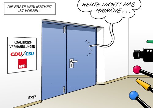 Cartoon: Schwarz-Rot (medium) by Erl tagged koalition,koalitionsverhandlungen,cdu,csu,spd,reibung,problem,streitpunkt,euphorie,enttäuschung,verliebtheit,anziehung,alltag,migräne,mikrofon,kamera,koalition,koalitionsverhandlungen,cdu,csu,spd,reibung,problem,streitpunkt,euphorie,enttäuschung,verliebtheit,sex,anziehung,alltag,migräne,mikrofon,kamera