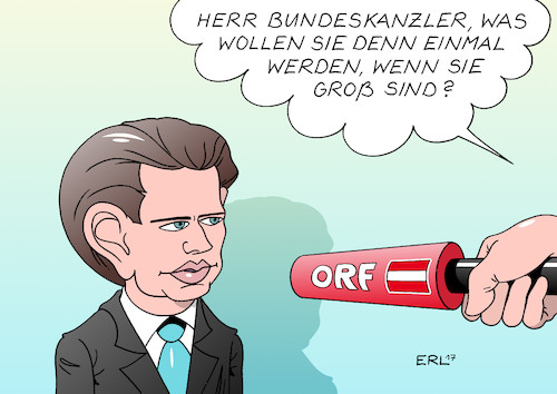 Cartoon: Sebastian Kurz (medium) by Erl tagged österreich,wahl,nationalrat,nationalratswahl,övp,liste,sebastian,kurz,jung,jugendlich,spö,fpö,die,grünen,bundeskanzler,zukunft,berufswunsch,kind,frage,orf,karikatur,erl,österreich,wahl,nationalrat,nationalratswahl,övp,liste,sebastian,kurz,jung,jugendlich,spö,fpö,die,grünen,bundeskanzler,zukunft,berufswunsch,kind,frage,orf,karikatur,erl