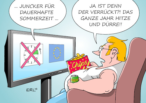 Cartoon: Sommerzeit (medium) by Erl tagged politik,eu,bürger,abstimmung,online,internet,web,kommissionspräsident,juncker,abschaffung,zeitumstellung,sommerzeit,winterzeit,uhr,umstellung,probleme,gesundheit,krankheit,chronobiologie,uhrzeiger,karikatur,erl,politik,eu,bürger,abstimmung,online,internet,web,kommissionspräsident,juncker,abschaffung,zeitumstellung,sommerzeit,winterzeit,uhr,umstellung,probleme,gesundheit,krankheit,chronobiologie,uhrzeiger,karikatur,erl