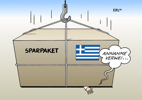 Cartoon: Sparpaket (medium) by Erl tagged sparpaket,griechenland,krise,euro,schulden,wirtschaft,rezession,sparen,kaputtsparen,protest,demonstration,sparpaket,griechenland,krise,euro,schulden,wirtschaft,rezession,sparen,kaputtsparen,protest,demonstration