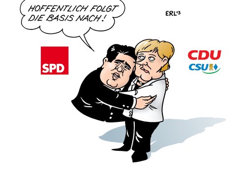 Cartoon: SPD-Basis (medium) by Erl tagged wahl,bundestagswahl,2013,regierungsbildung,regierung,sondierung,gespräche,koalition,cdu,csu,spd,koalitionsverhandlungen,abstimmung,basis,sigmar,gabriel,angela,merkel,wahl,bundestagswahl,2013,regierungsbildung,regierung,sondierung,gespräche,koalition,cdu,csu,spd,koalitionsverhandlungen,abstimmung,basis,sigmar,gabriel,angela,merkel