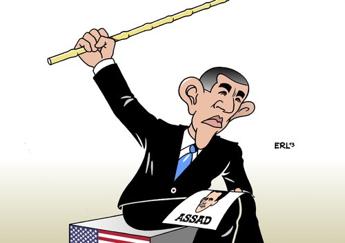 Cartoon: Strafaktion (medium) by Erl tagged strafaktion,obama,barack,präsident,frankreich,großbritannien,usa,reaktion,giftgas,cheniewaffen,assad,diktator,rebellen,bürgerkrieg,syrien,syrieb,bürgerkrieg,rebellen,diktator,assad,cheniewaffen,giftgas,reaktion,usa,großbritannien,frankreich,präsident,barack,obama,strafaktion