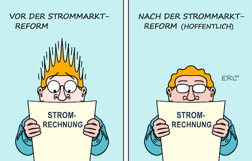 Cartoon: Strommarktreform (medium) by Erl tagged politik,energie,kosten,öl,gas,erneuerbare,strommarkt,strompreis,krieg,angriff,überfall,russland,ukraine,gaspreis,stromrechnung,verbraucher,schock,schreck,strommarktreform,reform,ziel,preissenkung,haare,zu,berge,legen,beruhigung,karikatur,erl,politik,energie,kosten,öl,gas,erneuerbare,strommarkt,strompreis,krieg,angriff,überfall,russland,ukraine,gaspreis,stromrechnung,verbraucher,schock,schreck,strommarktreform,reform,ziel,preissenkung,haare,zu,berge,legen,beruhigung,karikatur,erl