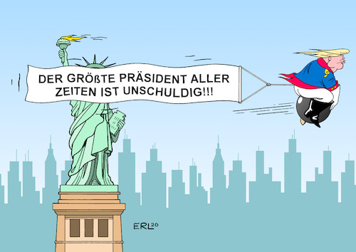 Cartoon: Sündenfall (medium) by Erl tagged politik,usa,präsident,donald,trump,ukraine,affäre,geld,bedingung,gefälligkeit,impeachment,amtsenthebungsverfahren,anklage,kongress,senat,mehrheit,republikaner,freispruch,schaden,demokratie,baron,münchhausen,lügen,wahrheit,fake,karikatur,erl,politik,usa,präsident,donald,trump,ukraine,affäre,geld,bedingung,gefälligkeit,impeachment,amtsenthebungsverfahren,anklage,kongress,senat,mehrheit,republikaner,freispruch,schaden,demokratie,baron,münchhausen,lügen,wahrheit,fake,karikatur,erl