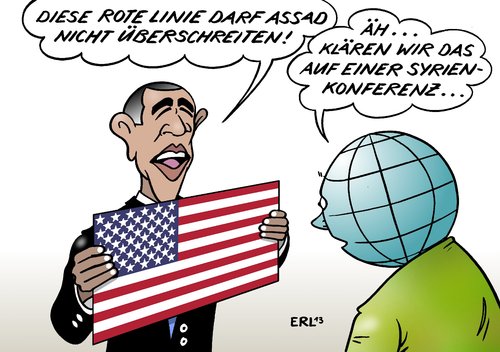 Cartoon: Syrien Konferenz (medium) by Erl tagged konferenz,giftgas,linie,rote,obama,präsident,usa,rebellen,assad,diktator,bürgerkrieg,syrien,russland,syrien,bürgerkrieg,diktator,assad,rebellen,usa,präsident,obama,rote,linie,giftgas,konferenz