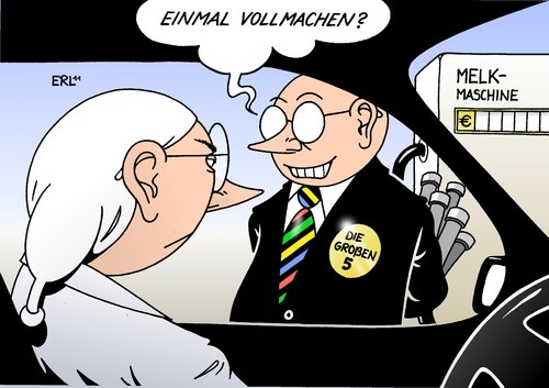 Cartoon: Tankstellen (medium) by Erl tagged tankstellen,tankstelle,ölkonzerne,benzin,benzinpreis,absprache,kartellamt,untersuchung,auto,autofahrer,melken,zapfsäule,zapfpistole,melkmaschine,tankstellen,tankstelle,ölkonzerne,benzin,benzinpreis,absprache,kartellamt,auto,autofahrer,melken,zapfsäule,zapfpistole,melkmaschine