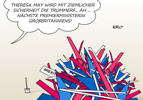 Theresa May von Erl | Politik Cartoon | TOONPOOL