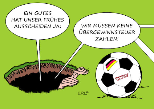 Cartoon: Trost (medium) by Erl tagged politik,sport,fußball,wm,2022,katar,deutschland,ausscheiden,vorrunde,trost,vermeidung,übergewinnsteuer,energie,unternehmen,gutverdiener,gas,knappheit,krieg,russland,ukraine,karikatur,erl,politik,sport,fußball,wm,2022,katar,deutschland,ausscheiden,vorrunde,trost,vermeidung,übergewinnsteuer,energie,unternehmen,gutverdiener,gas,knappheit,krieg,russland,ukraine,karikatur,erl