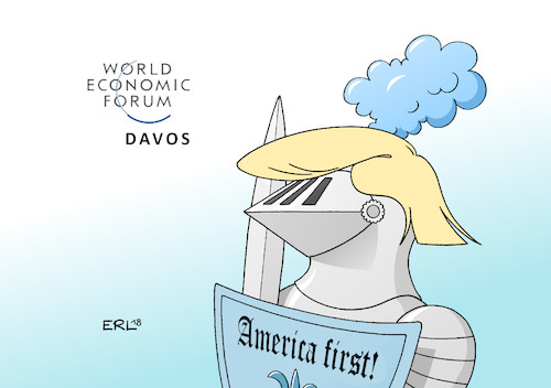 Cartoon: Trump in Davos (medium) by Erl tagged politik,weltwirtschaftsforum,davos,world,economic,forum,weltwirtschaft,welt,wirtschaft,beratung,gespräche,austausch,reichtum,armut,schere,usa,praesident,donald,trump,rechtspopulismus,nationalismus,rassismus,abschottung,rede,america,first,ritter,freihandel,freihandelsabkommen,handel,karikatur,erl,politik,weltwirtschaftsforum,davos,world,economic,forum,weltwirtschaft,welt,wirtschaft,beratung,gespräche,austausch,reichtum,armut,schere,usa,praesident,donald,trump,rechtspopulismus,nationalismus,rassismus,abschottung,rede,america,first,ritter,freihandel,freihandelsabkommen,handel,karikatur,erl