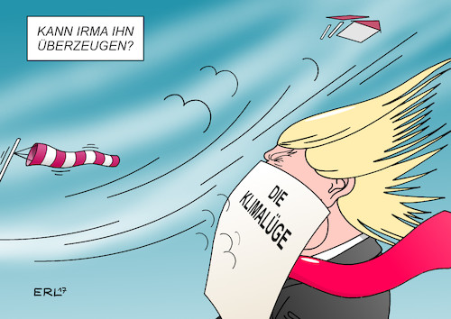 Cartoon: Trump Irma (medium) by Erl tagged usa,präsident,donald,trump,rechtspopulismus,klimaleugner,ausstieg,klimaabkommen,paris,leugnung,klimawandel,erderwärmung,wetterextreme,meererwärmung,wirbelsturm,hurrikan,harvey,irma,zerstörung,tod,menschenleben,schäden,überzeugung,klimalüge,karikatur,erl,usa,präsident,donald,trump,rechtspopulismus,klimaleugner,ausstieg,klimaabkommen,paris,leugnung,klimawandel,erderwärmung,wetterextreme,meererwärmung,wirbelsturm,hurrikan,harvey,irma,zerstörung,tod,menschenleben,schäden,überzeugung,klimalüge,karikatur,erl