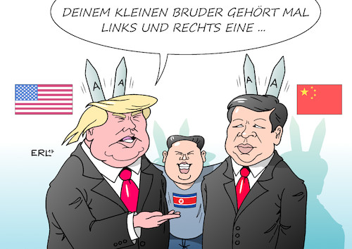 Trump Xi und Kim