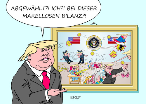 Cartoon: Trumps Bilanz (medium) by Erl tagged politik,usa,wahl,präsident,sieger,wahlsieg,joe,biden,verlierer,niederlage,donald,trump,anfechtung,verleugnung,bilanz,verheerend,corona,lüge,wahrheit,trotz,verhalten,kleinkind,weißes,haus,karikatur,erl,politik,usa,wahl,präsident,sieger,wahlsieg,joe,biden,verlierer,niederlage,donald,trump,anfechtung,verleugnung,bilanz,verheerend,corona,lüge,wahrheit,trotz,verhalten,kleinkind,weißes,haus,karikatur,erl