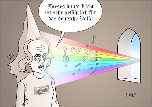 Cartoon: Ungeist (medium) by Erl tagged politik,chemnitz,ist,bunt,veranstaltung,musik,band,reaktion,gegenbewegung,aufmarsch,afd,pegida,neonazis,hooligans,rechtsextremismus,nationalismus,rassismus,gefahr,demokratie,kommentar,twitter,beatrix,von,storch,ungeist,braun,burgfräulein,karikatur,erl,politik,chemnitz,ist,bunt,veranstaltung,musik,band,reaktion,gegenbewegung,aufmarsch,afd,pegida,neonazis,hooligans,rechtsextremismus,nationalismus,rassismus,gefahr,demokratie,kommentar,twitter,beatrix,von,storch,ungeist,braun,burgfräulein,karikatur,erl