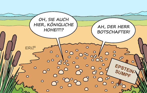 Cartoon: Unheimliche Begegnungen (medium) by Erl tagged politik,usa,epstein,akten,sexualstraftäter,netzwerk,prominenz,adel,politiker,europa,sumpf,karikatur,erl,politik,usa,epstein,akten,sexualstraftäter,netzwerk,prominenz,adel,politiker,europa,sumpf,karikatur,erl