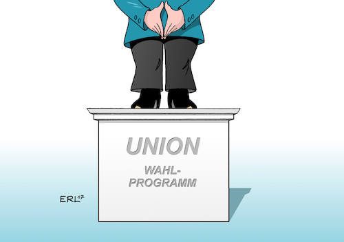 Cartoon: Union Wahlprogramm (medium) by Erl tagged cdu,csu,bundestagswahl,wahl,programm,wahlprogramm,bundeskanzlerin,angela,merkel,zugpferd,inhalt,inhaltslosigkeit,abwarten,meinungsumfragen,demokratie,ideen,wettbewerb,diskussion,entscheidung,denkmal,hand,hände,raute,karikatur,erl,cdu,csu,bundestagswahl,wahl,programm,wahlprogramm,bundeskanzlerin,angela,merkel,zugpferd,inhalt,inhaltslosigkeit,abwarten,meinungsumfragen,demokratie,ideen,wettbewerb,diskussion,entscheidung,denkmal,hand,hände,raute,karikatur,erl