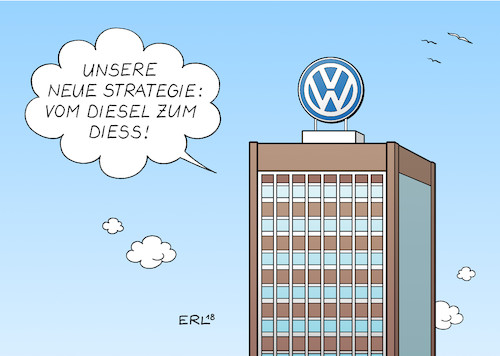 Cartoon: VW (medium) by Erl tagged politik,wirtschaft,vw,volkswagen,chef,matthias,müller,entlassung,nachfolger,herbert,diess,diesel,dieselskandal,abgastest,manipulation,software,zukunft,strategie,elektroauto,auto,automobil,automobilkonzern,autobauer,wolfsburg,piech,porsche,technik,karikatur,erl,politik,wirtschaft,vw,volkswagen,chef,matthias,müller,entlassung,nachfolger,herbert,diess,diesel,dieselskandal,abgastest,manipulation,software,zukunft,strategie,elektroauto,auto,automobil,automobilkonzern,autobauer,wolfsburg,piech,porsche,technik,karikatur,erl