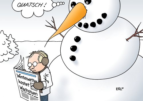 Cartoon: Wachstum (medium) by Erl tagged glatteis,eis,schnee,winterwetter,wetter,winter,bahn,flugzeug,flugverkehr,flughafen,auto,straße,autobahn,chaos,verkehr,wirtschaft,einbußen,wachstum,schneemann,winter,wetter,winterwetter,schnee,glatteis,eis,bahn,flugzeug,flugverkehr,flughafen,auto,straße,autobahn,verkehr,wachstum,chaos