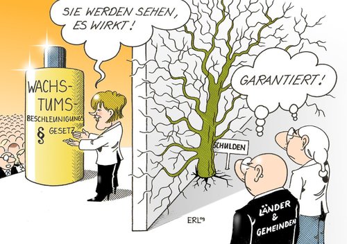 Cartoon: Wachstum (medium) by Erl tagged wachstumsbeschleunigungsgesetz,cdu,csu,fdp,schwarzgelb,koalition,widerstand,länder,gemeinden,schulden,wachstumsbeschleunigungsgesetz,wachstum,beschleunigung,gesetz,bundesrat,bundestag,cdu,csu,fdp,schwarzgelb,koalition,länder,gemeinde,schulden,finanzen