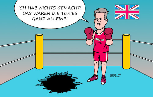 Cartoon: Wahl UK (medium) by Erl tagged politik,großbritannien,vereinigtes,königreich,gb,uk,wahl,parlament,unterhaus,regierung,tories,brexit,niederlage,bürger,vertrauen,verlust,stimmen,sieg,opposition,labour,selbstläufer,boxkampf,keir,starmer,karikatur,erl,politik,großbritannien,vereinigtes,königreich,gb,uk,wahl,parlament,unterhaus,regierung,tories,brexit,niederlage,bürger,vertrauen,verlust,stimmen,sieg,opposition,labour,selbstläufer,boxkampf,keir,starmer,karikatur,erl