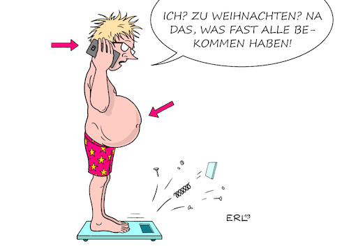 Cartoon: Weihnachtsgeschenke (medium) by Erl tagged politik,weihnachten,geschenke,weihnachtsgeschenke,handy,essen,festessen,gewicht,übergewicht,bauch,karikatur,erl,politik,weihnachten,geschenke,weihnachtsgeschenke,handy,essen,festessen,gewicht,übergewicht,bauch,karikatur,erl