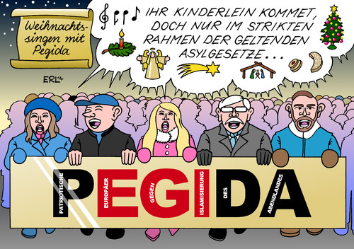 Weihnachtssingen mit PEGIDA