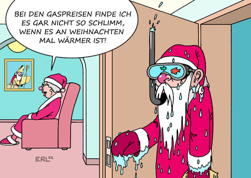 Cartoon: Weihnachtswetter (medium) by Erl tagged politik,weihnachten,wetter,klima,klimawandel,erderwärmung,weihnachtsmann,weihnachtsfrau,mann,frau,nikolaus,karikatur,erl,politik,weihnachten,wetter,klima,klimawandel,erderwärmung,weihnachtsmann,weihnachtsfrau,mann,frau,nikolaus,karikatur,erl