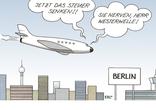 Cartoon: Westerwelle (medium) by Erl tagged westerwelle,steuersenkung,guido westerwelle,steuersenkung,steuern,steuer,geld,finanzen,guido,westerwelle