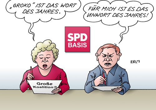 Cartoon: Wort des Jahres (medium) by Erl tagged wort,des,jahres,groko,große,koalition,schwarz,rot,cdu,csu,spd,koalitionsvertrag,abstimmung,basis,mitgliederentscheid,unwort,wort,des,jahres,groko,große,koalition,schwarz,rot,cdu,csu,spd,koalitionsvertrag,abstimmung,basis,mitgliederentscheid,unwort